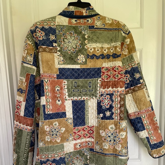 Alfred Dunner size 18 multicolored silk jacket - Picture 10 of 10